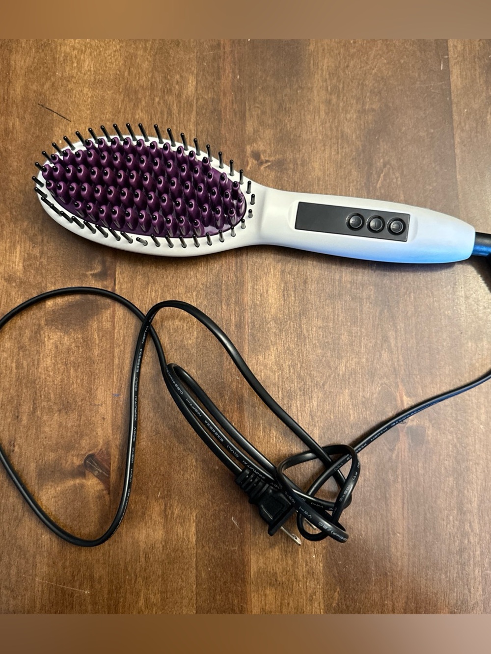 InStyler Straight UP Ceramic Straightening Brush Model 00484 White DK818 Tested